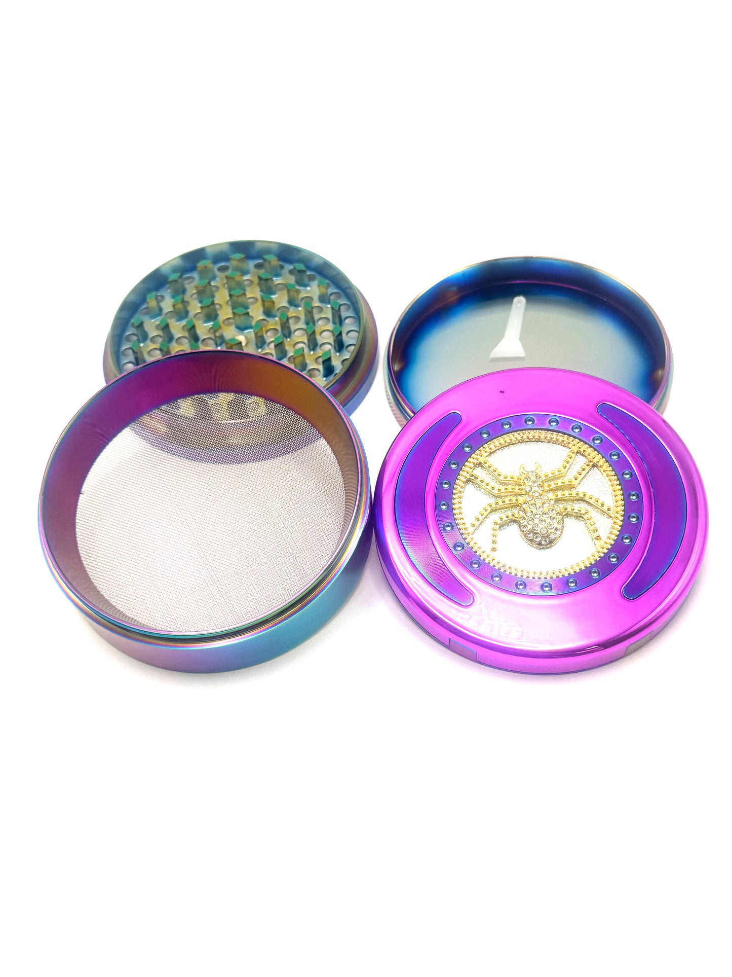 Spider Emblem Multicolor Herb Grinder