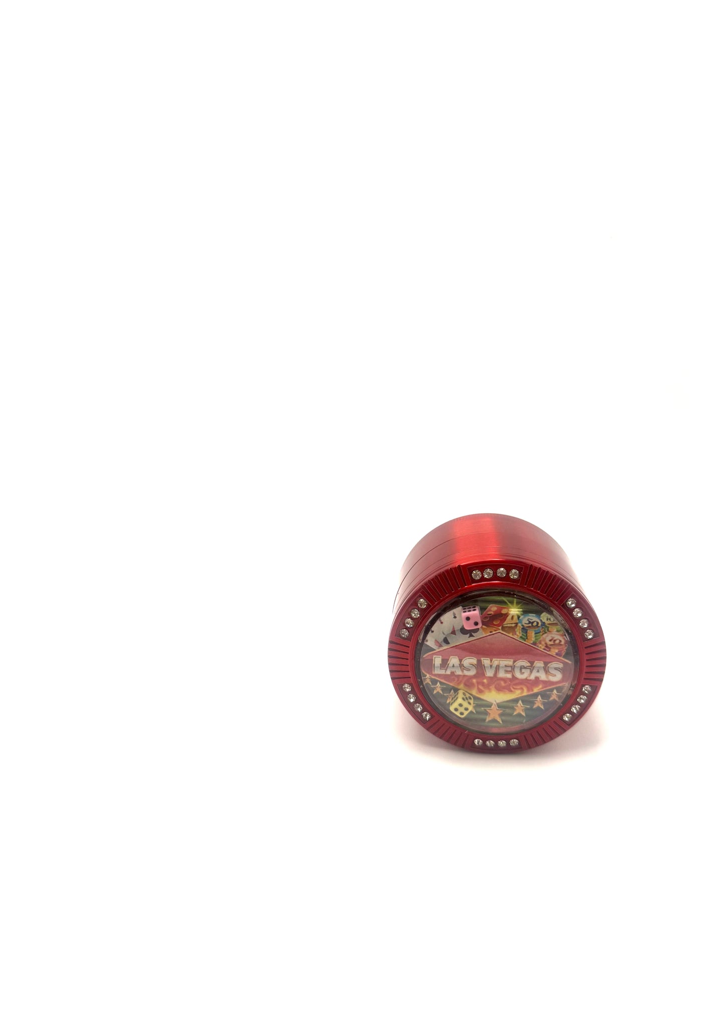 Red Las Vegas Glam Herb Grinder