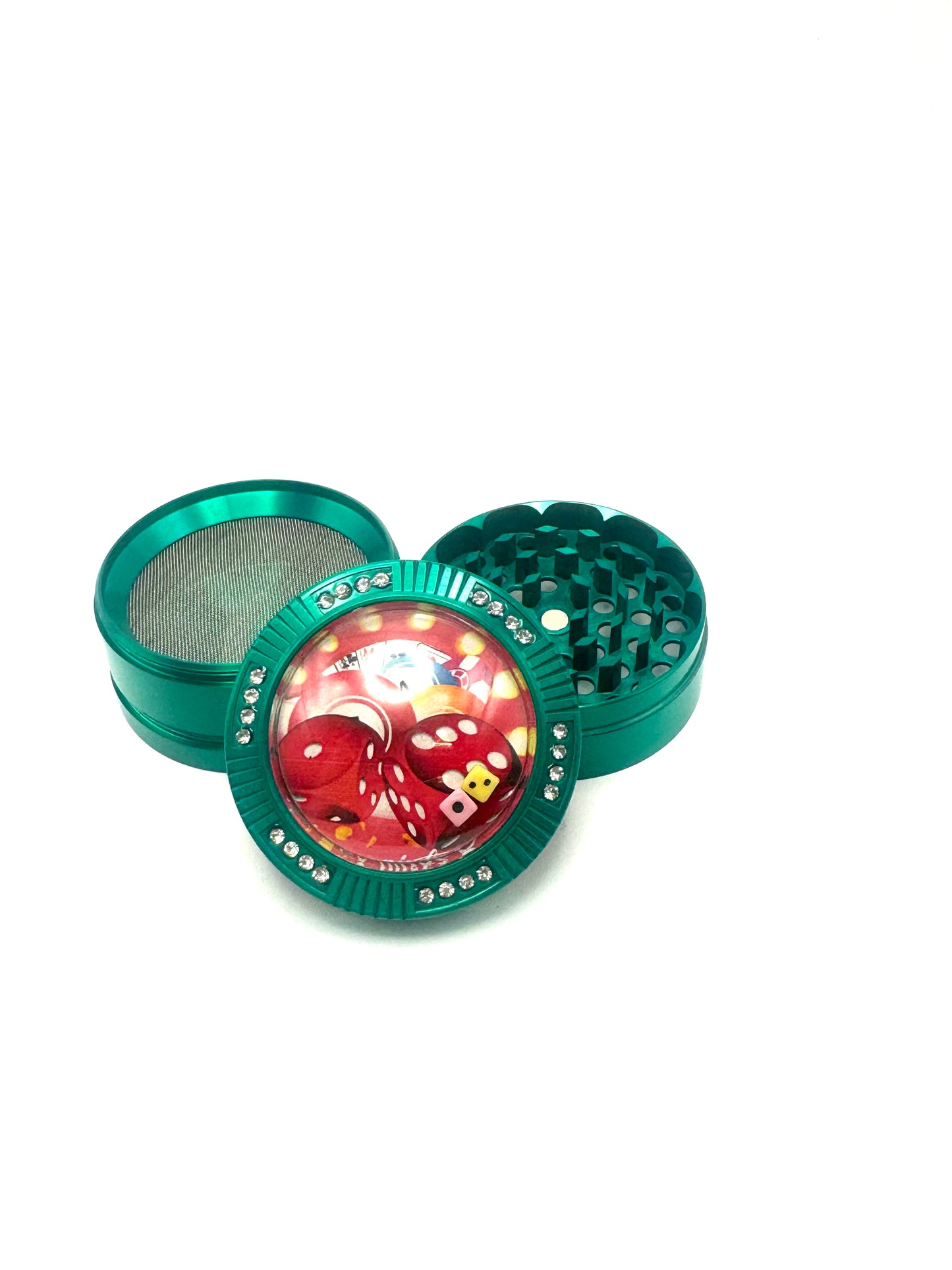 Green Las Vegas Dice Herb Grinder